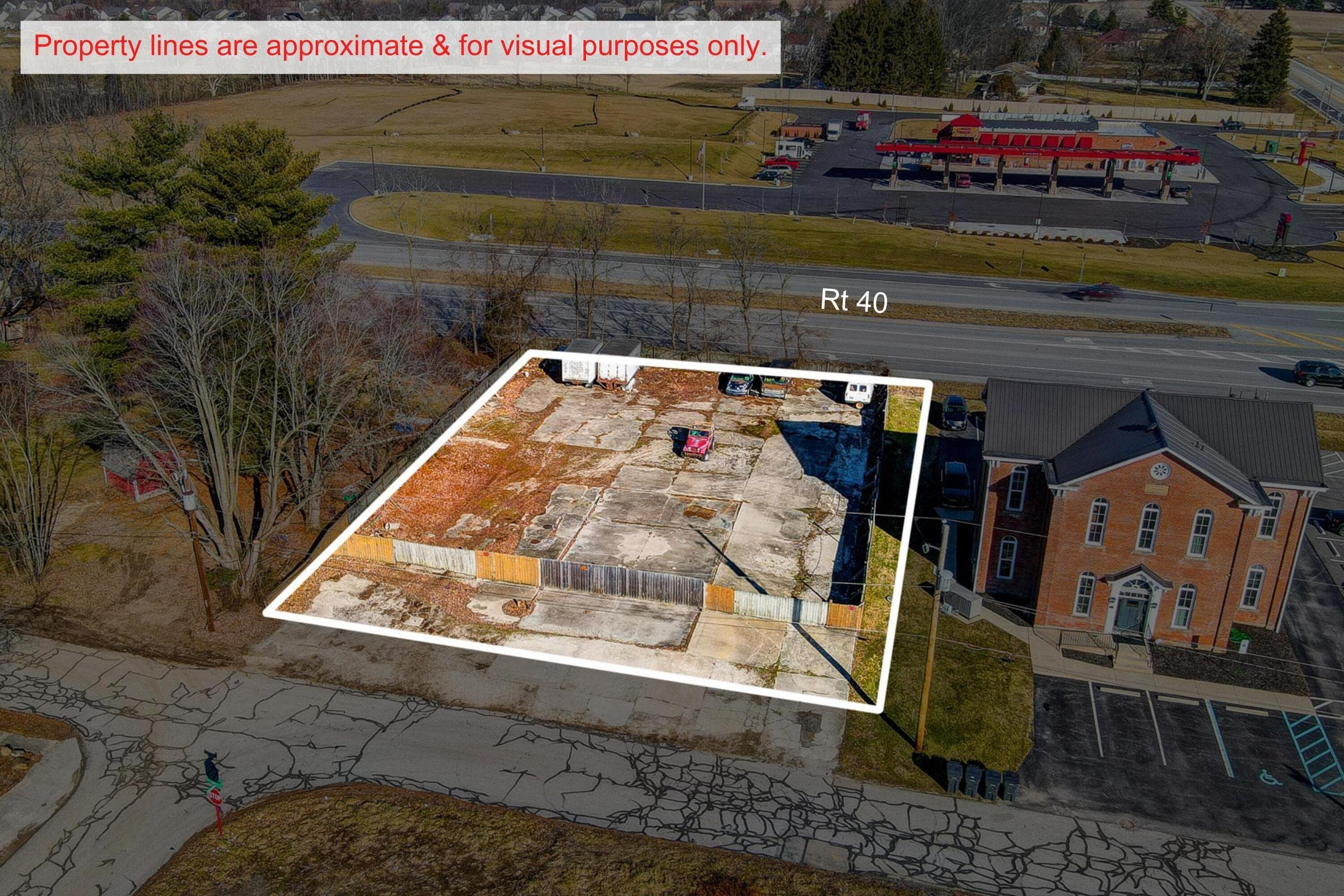 Approximate Lot Lines - 1040 Columbus Street, Etna, OH 43018