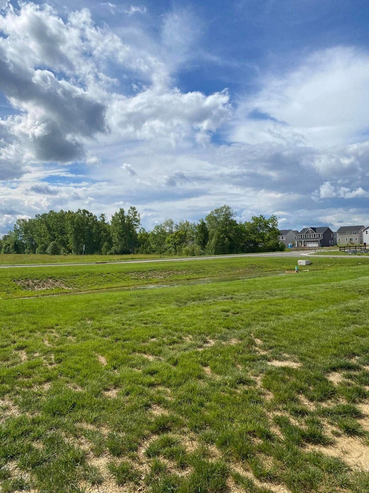 Looking NW from land.