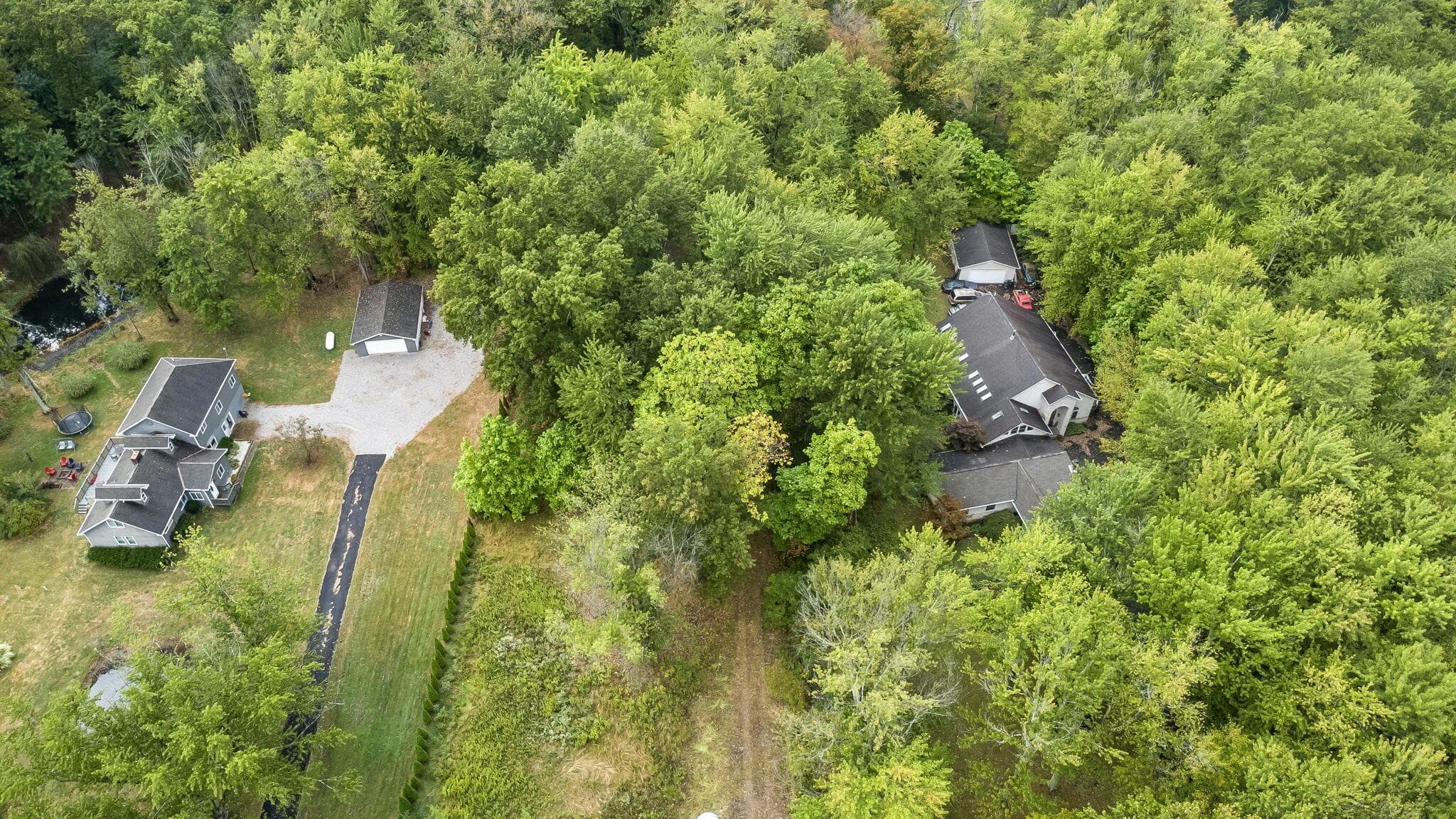 Aerial showing adjacent properties.