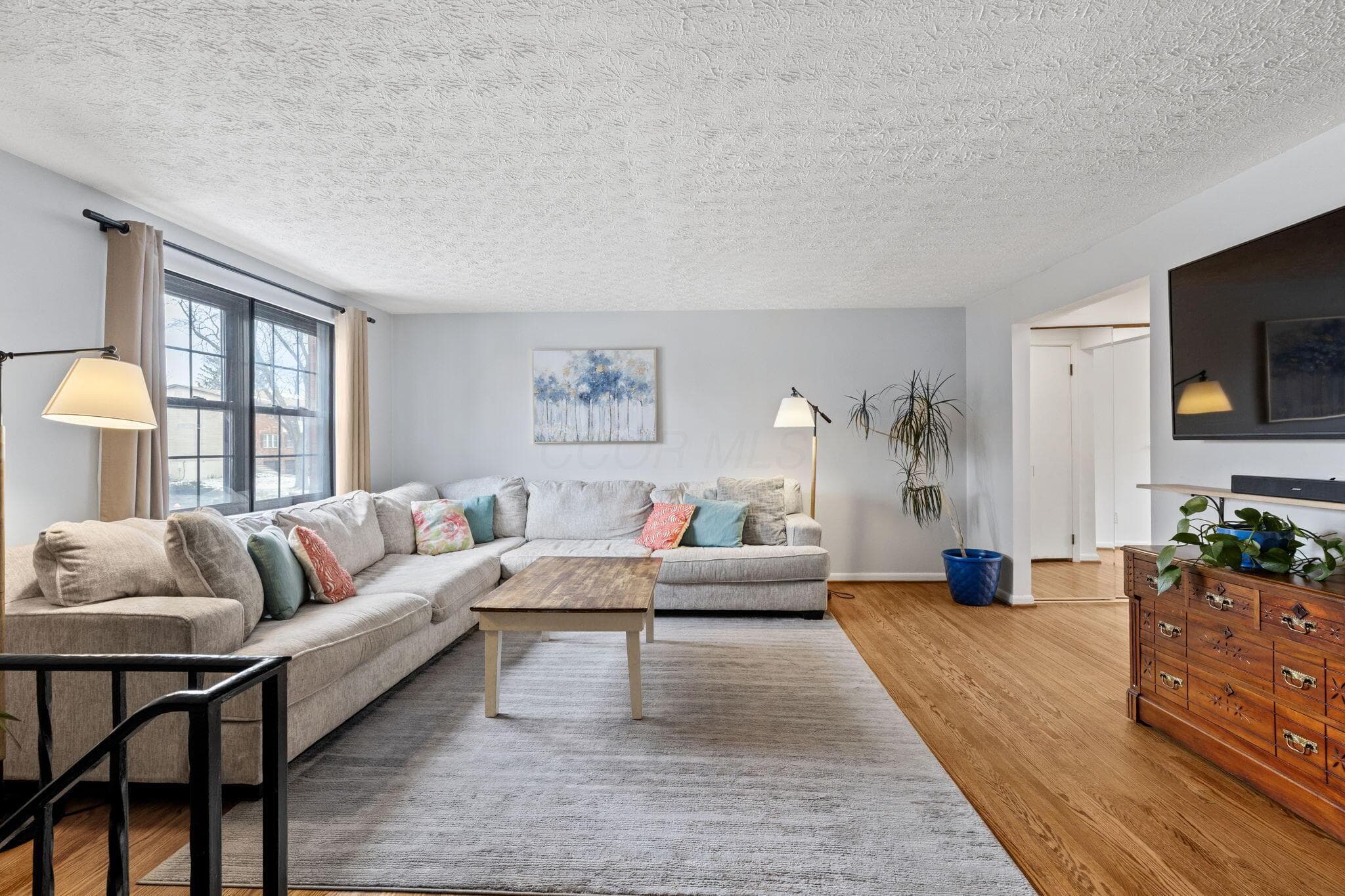 Oversized Living Room welcomes you in