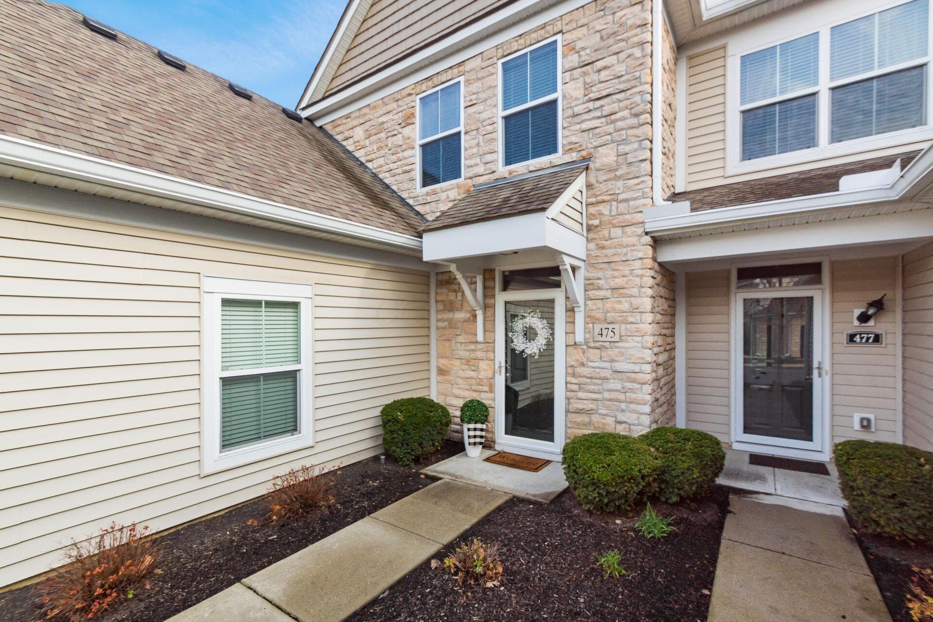 Front of condo