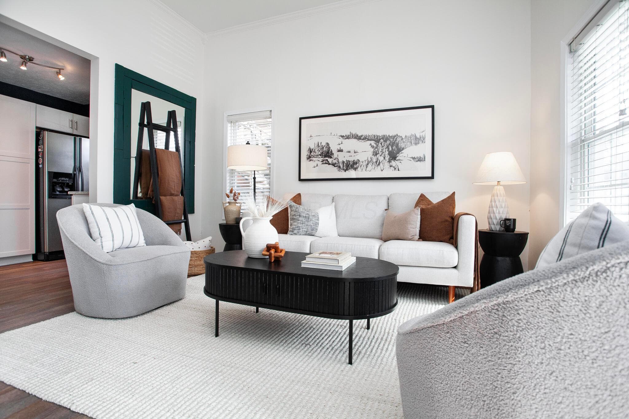 Spacious Great Room with soaring ceilings