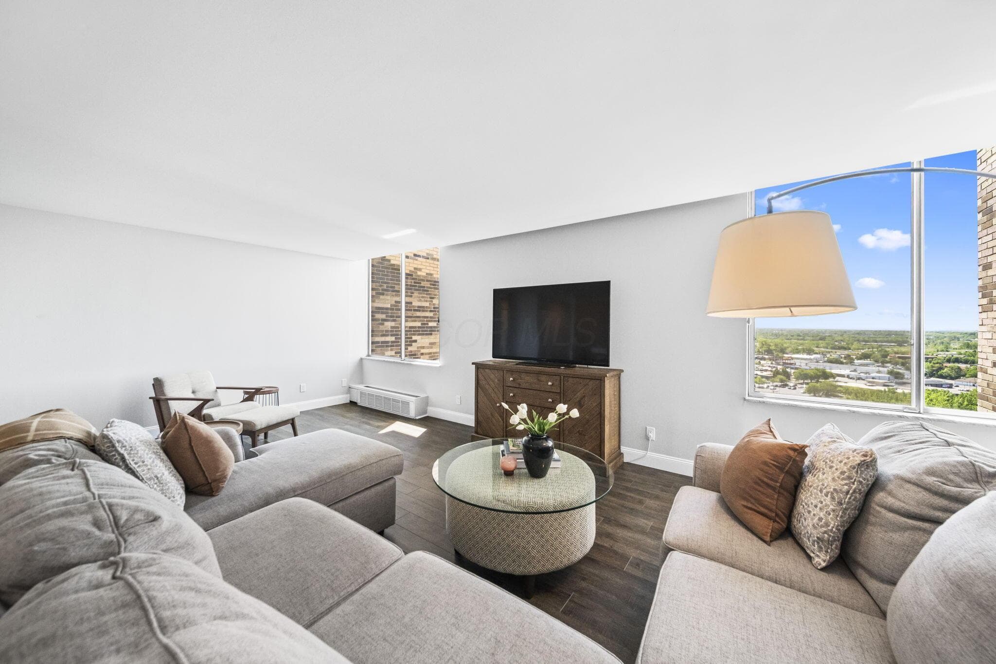 Large living room with beautiful views