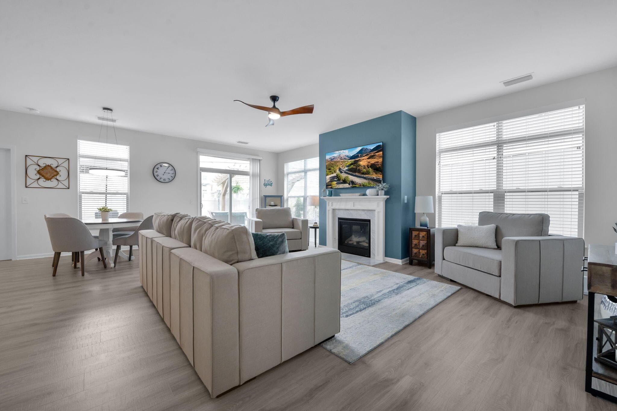 Natural light is abundant in this Great Room