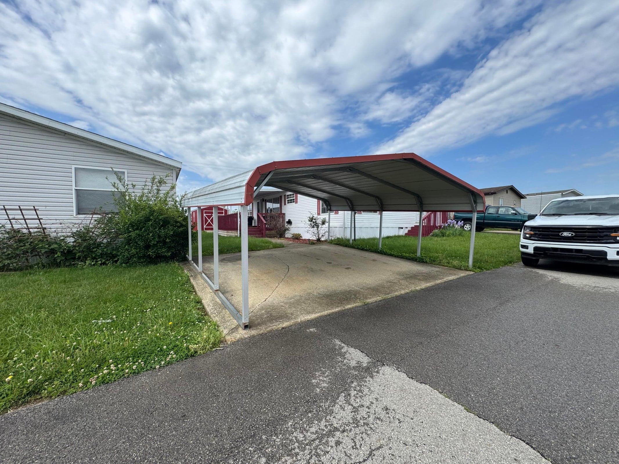 Only space with a carport