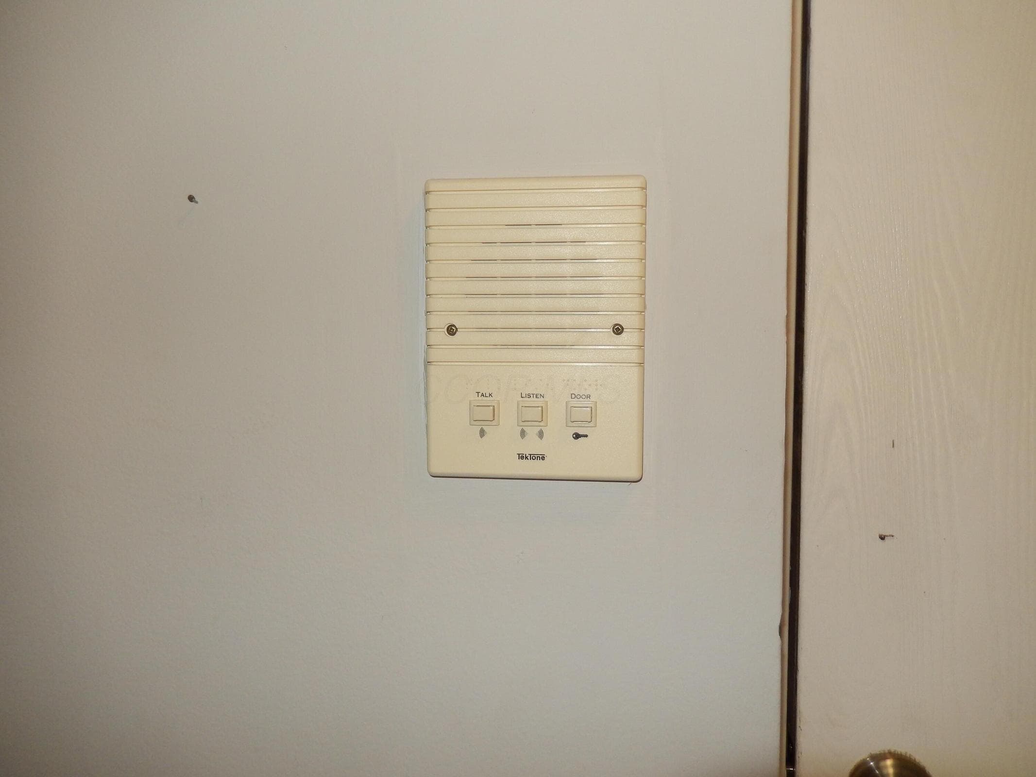 Intercom with Secure entry system