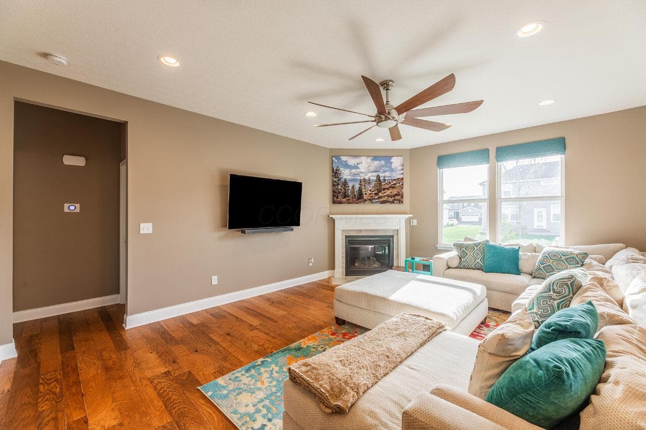 An abundance of natural light with the large great room windows.