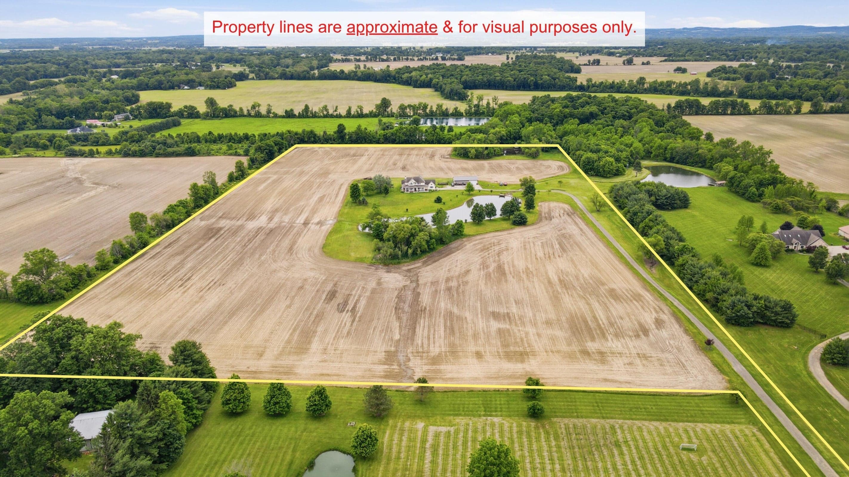 Aerial View - Approximate Property Lines - 4787 Refugee Road NW, Baltimore, OH 43105