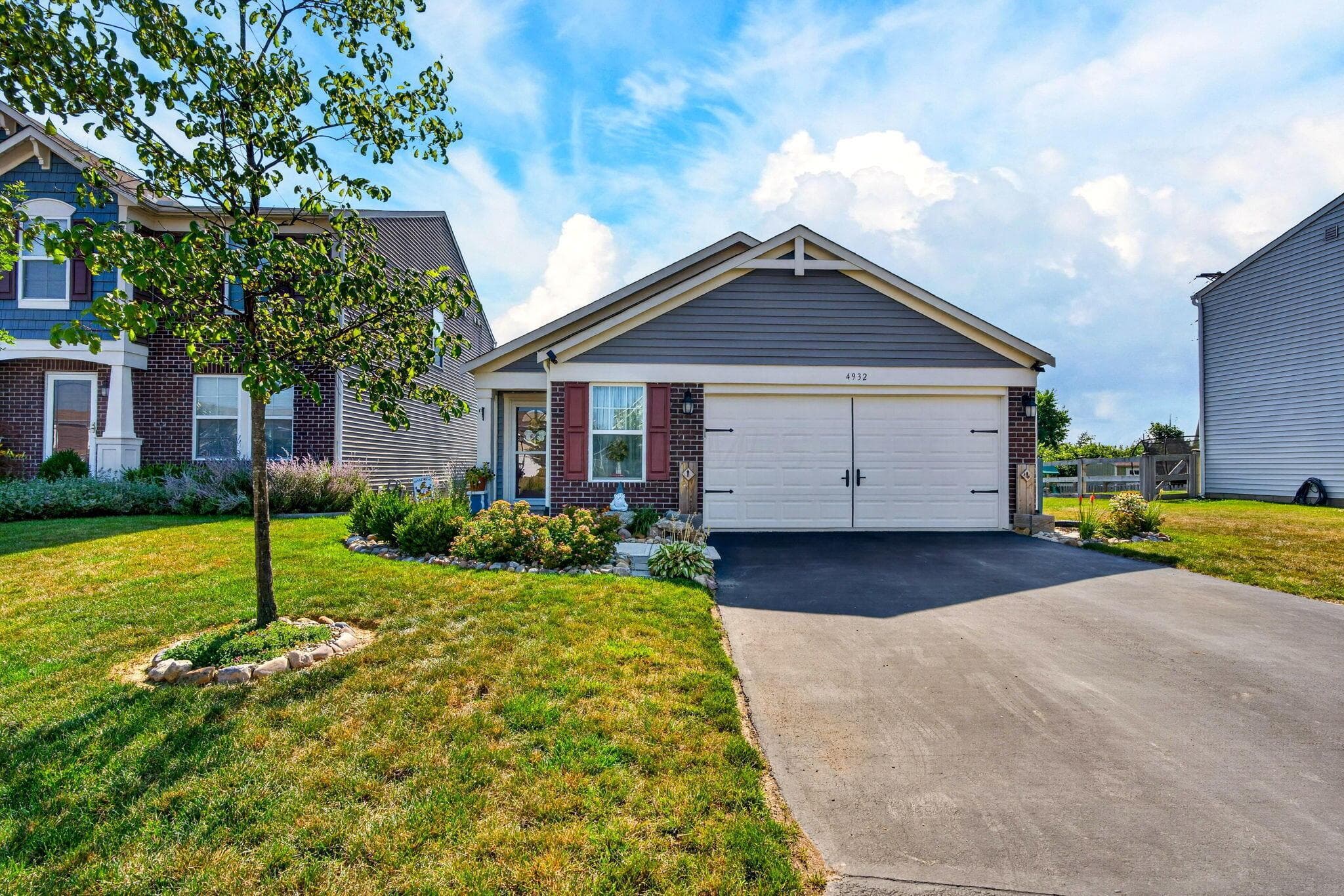 Move-in ready ranch offering exceptional curb appeal and low-maintenance exterior.