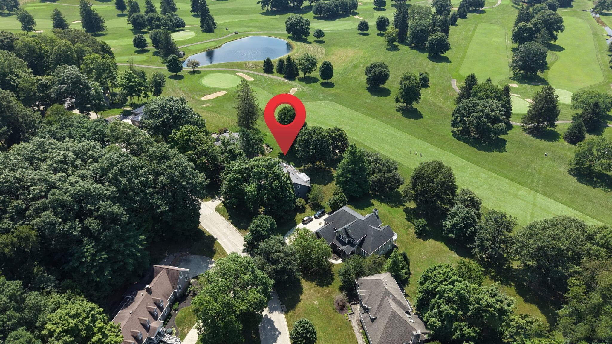 Backs to the Denison Golf Club