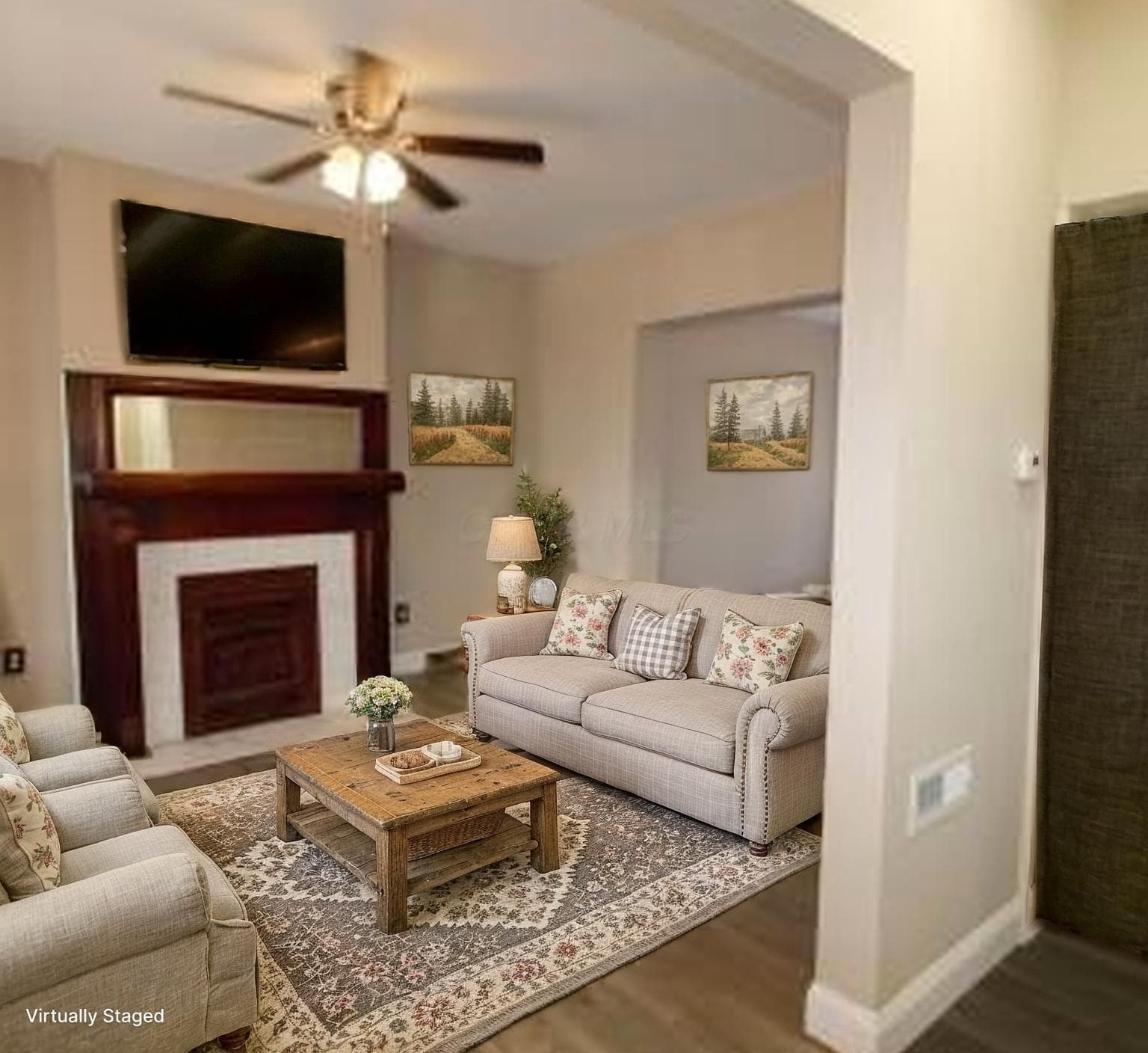 Living Room Staged