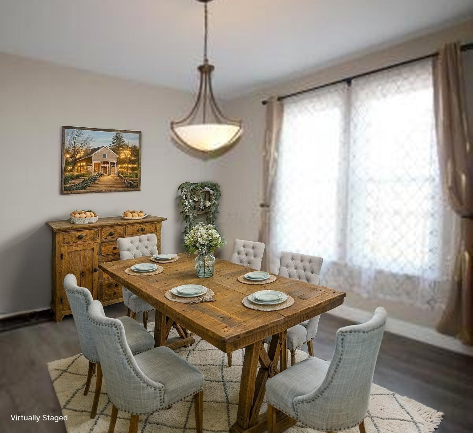 Dining Room Staged