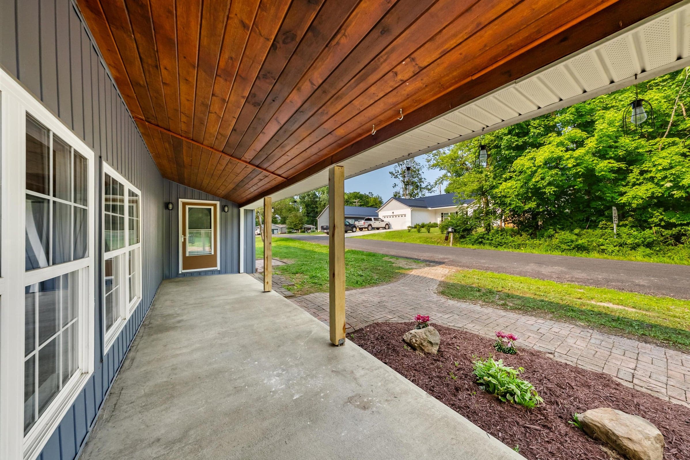 Covered Patio featuring porch swing.