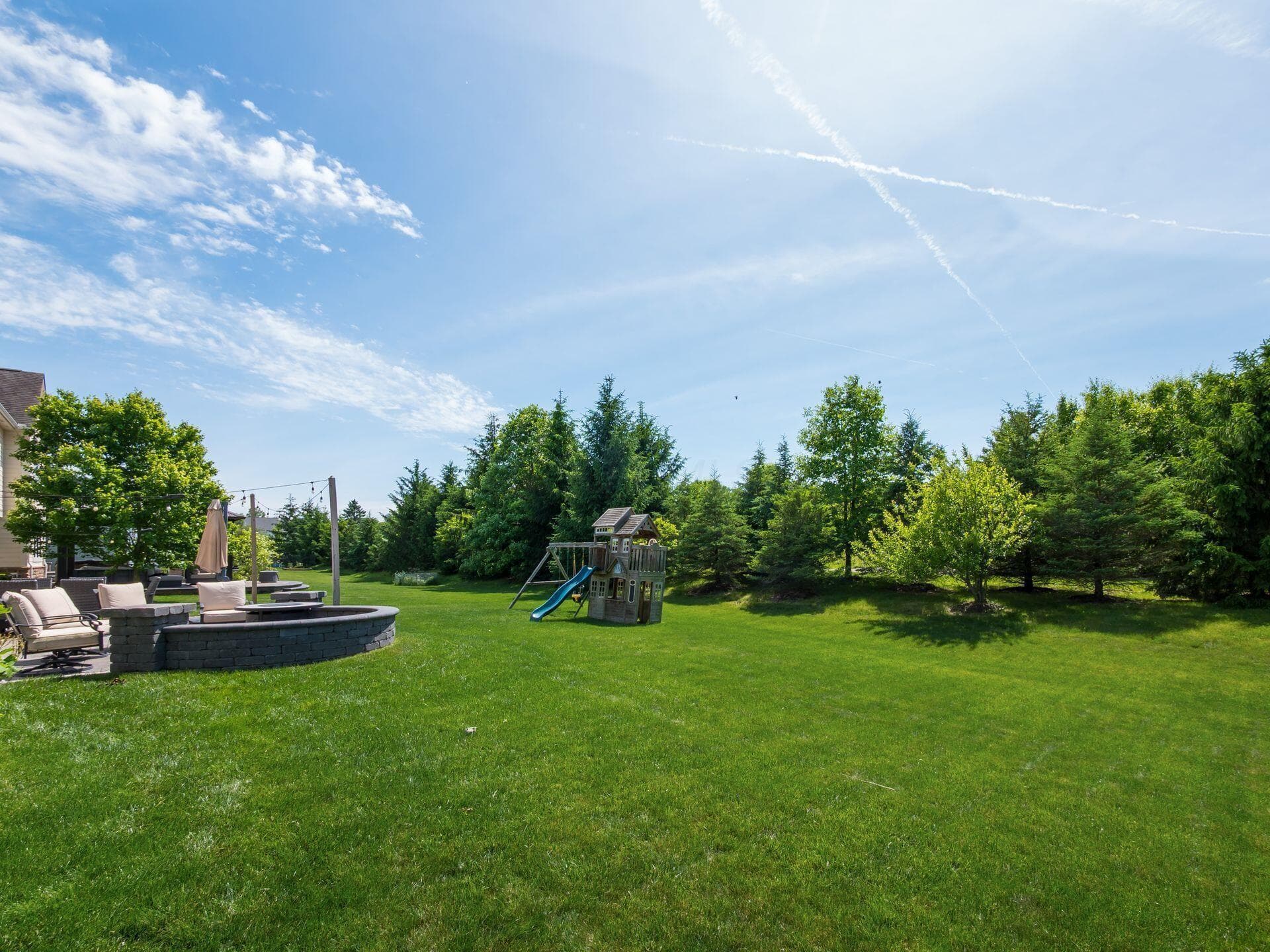 large backyard