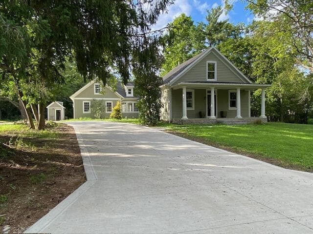 Front of house.