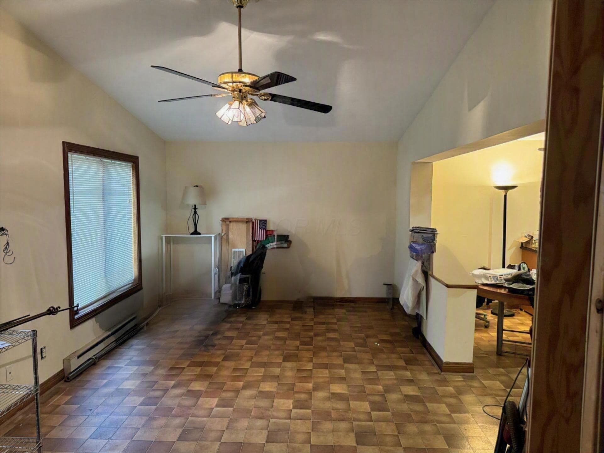 Parquet Floor and Ceiling Fan