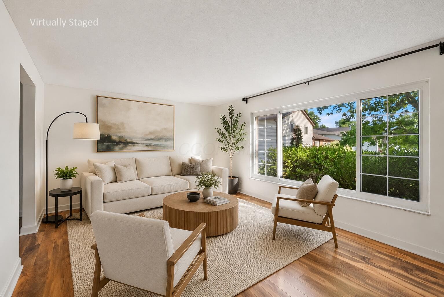 Front living room - virtually staged