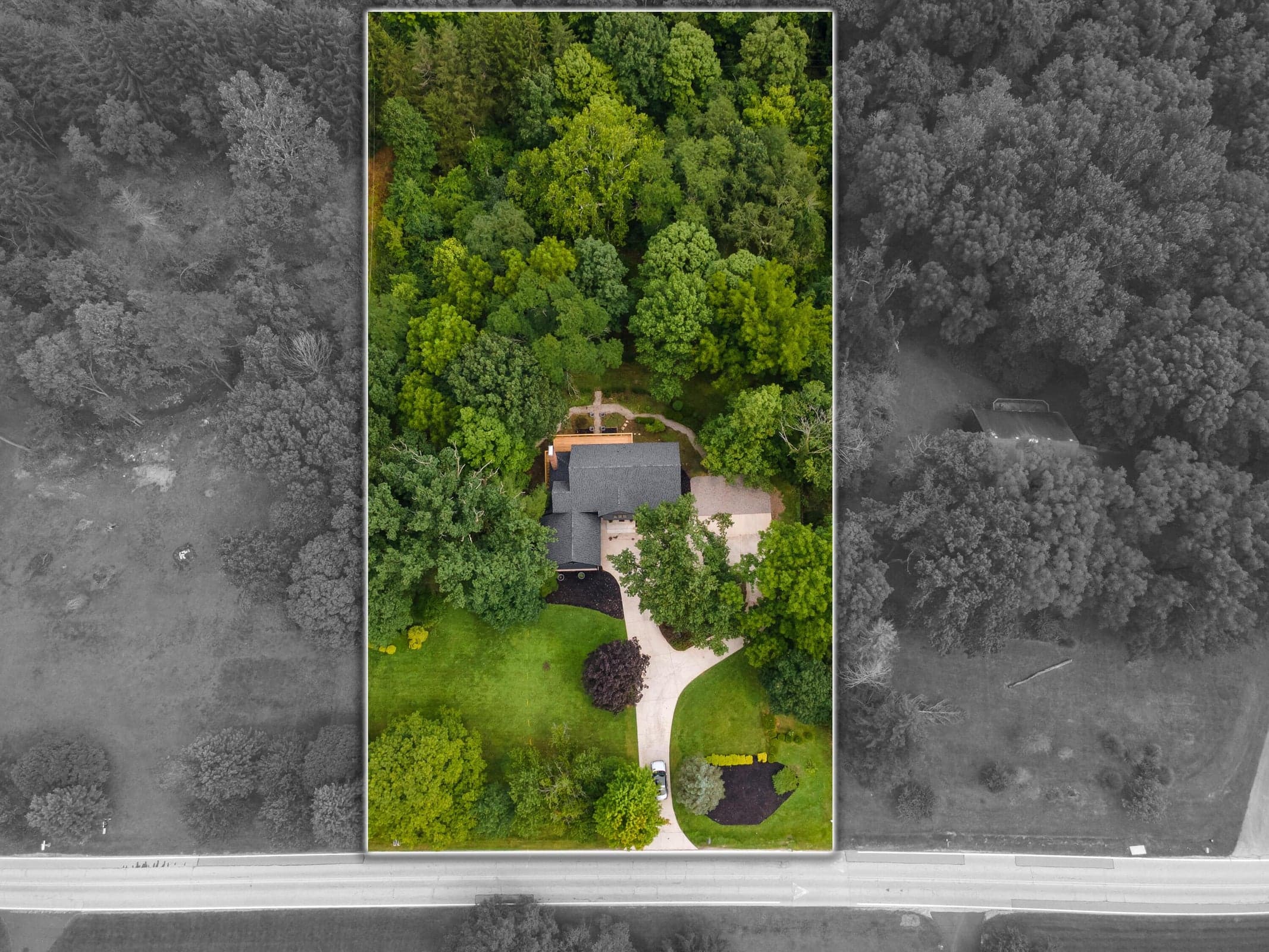 This lot offers privacy and incredible views.