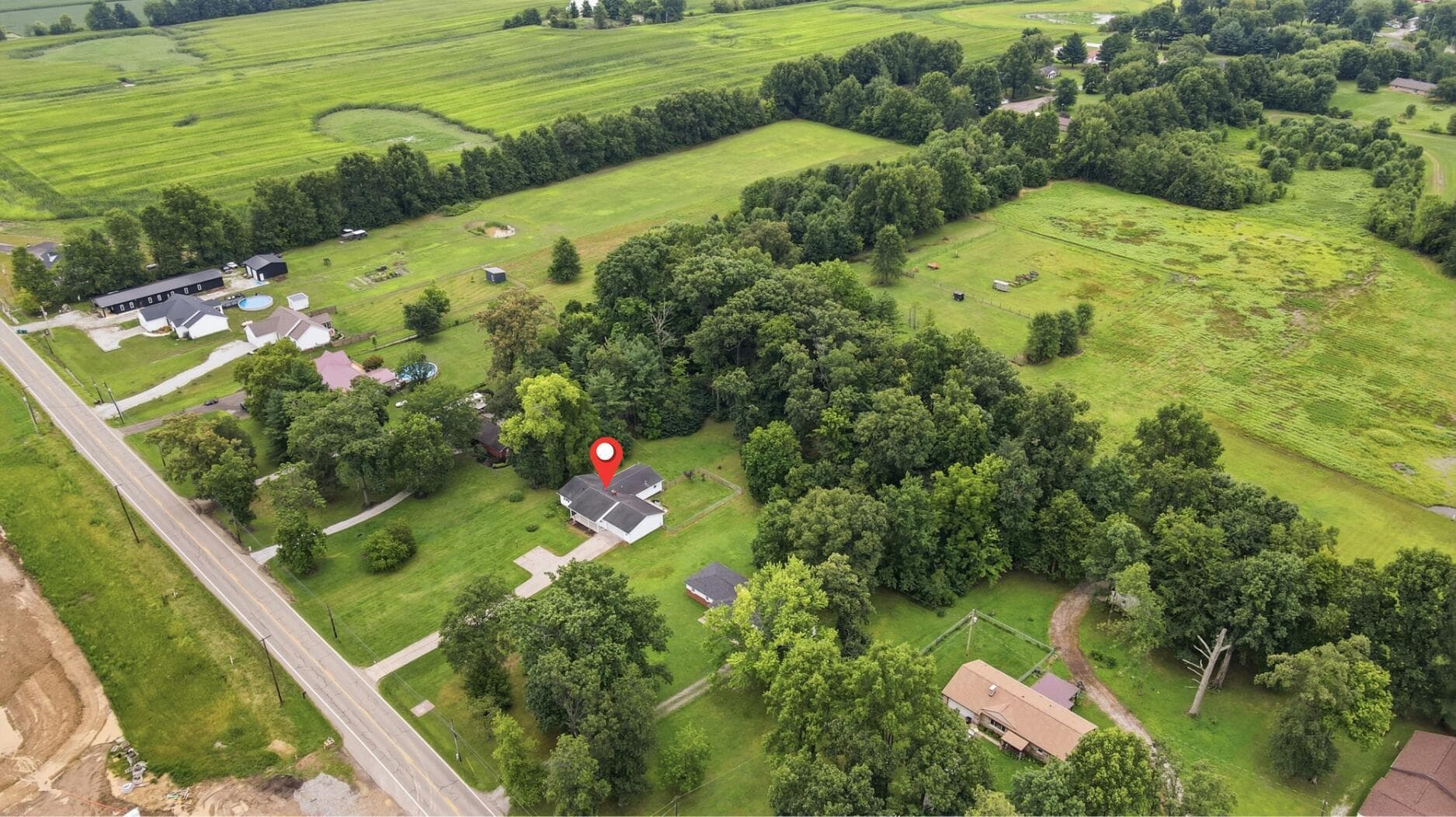 Aerial View - 121 Baltimore Somerset Road NE, Baltimore, OH 43105