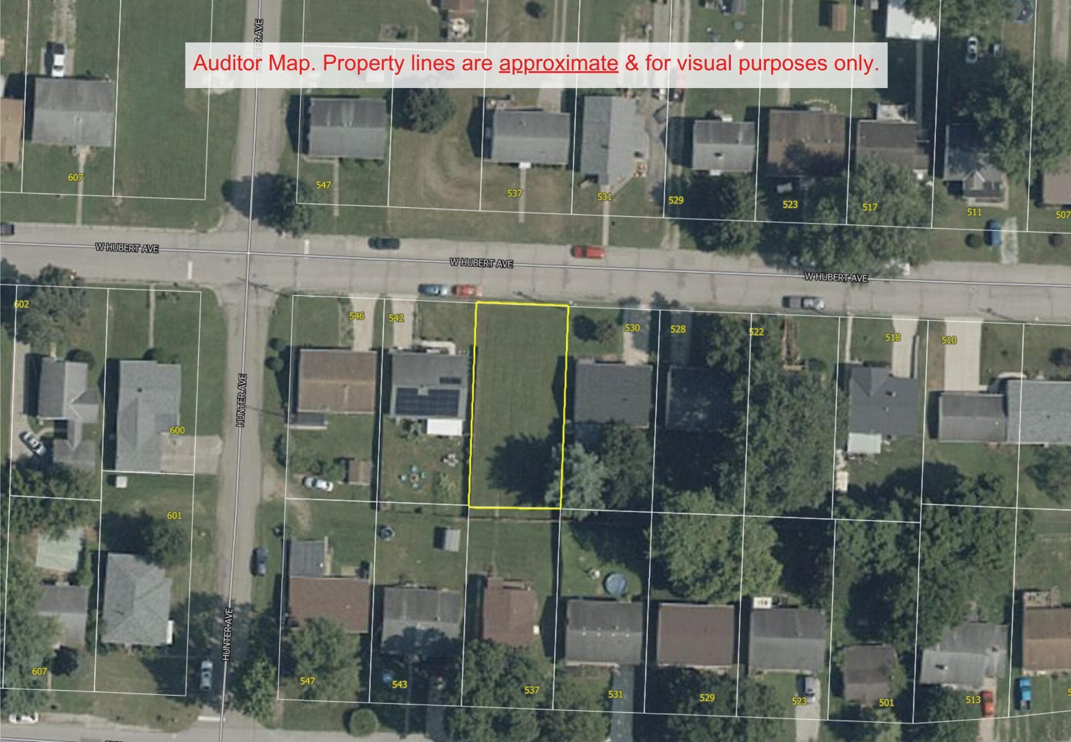 Auditor Map - 0 W Hubert Avenue, Lancaster, OH 43130