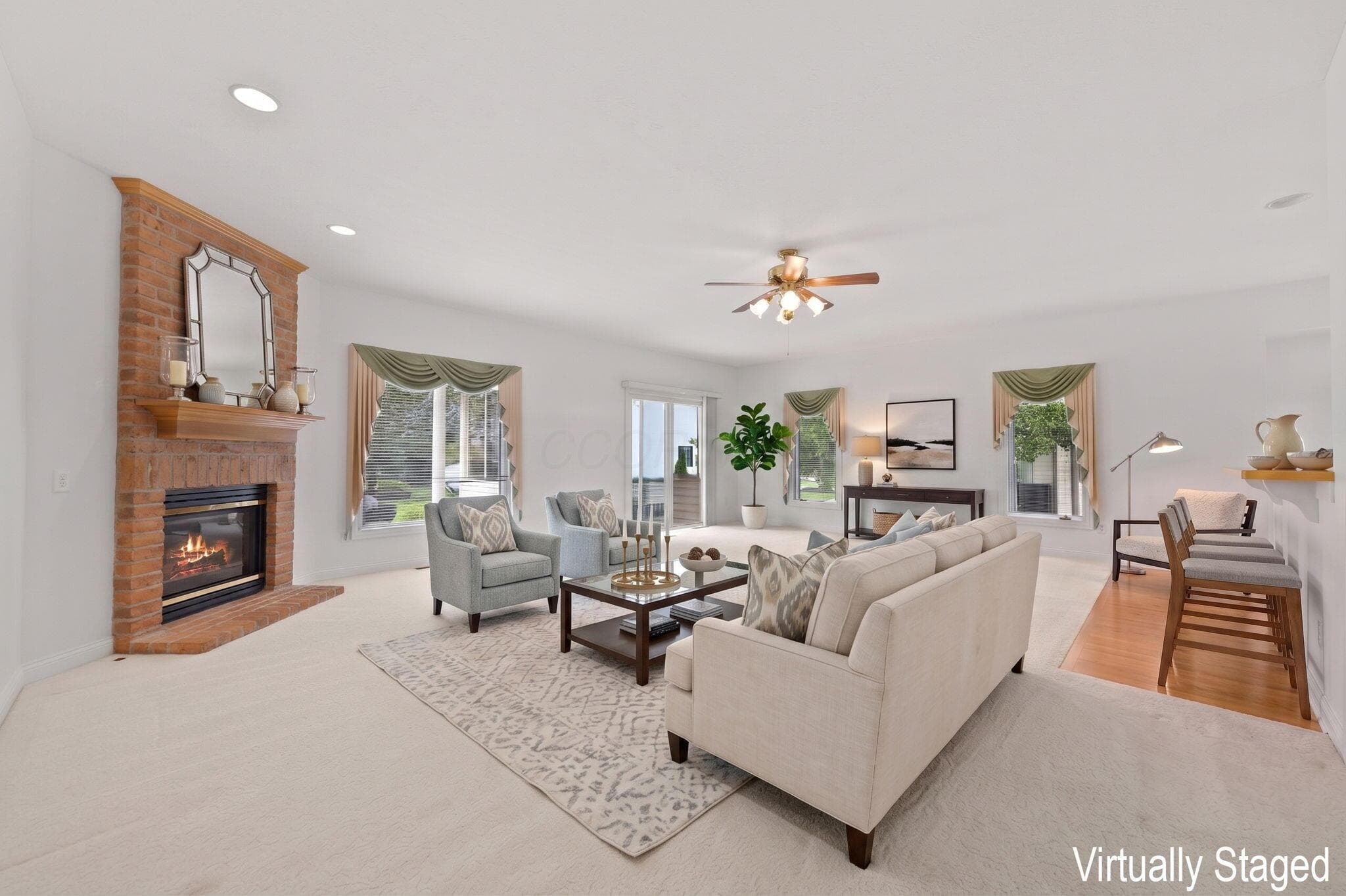 Open living room