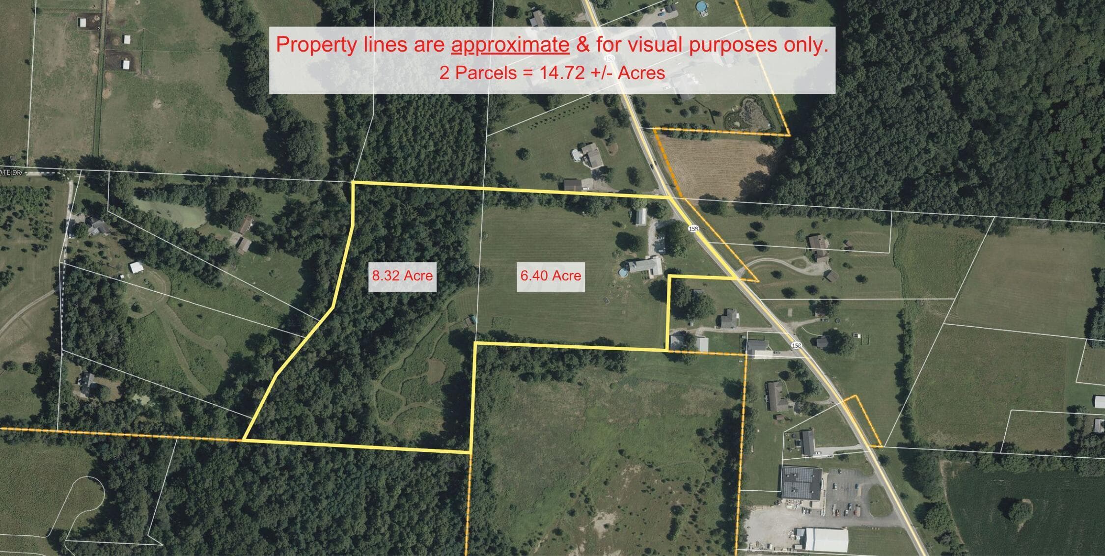 Approximate Lot Lines - 8985 Lancaster Kirkersville Road NW, Baltimore, OH 43105