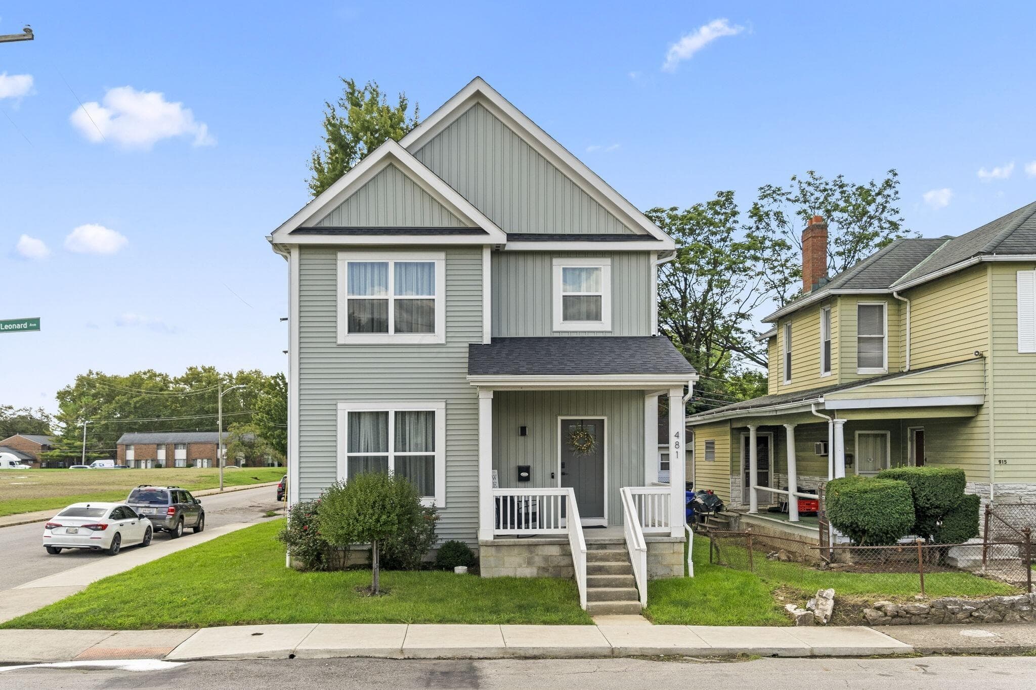 This corner lot beauty overlooks Dreamfield Park and features a generous sized porch to greet your guests.