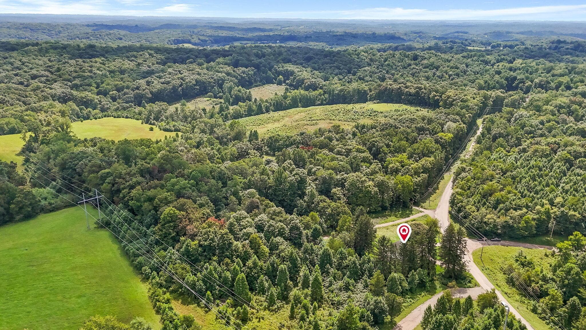 Aerial View - 25816 Goosecreek Road, OH 45651