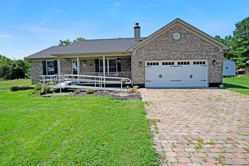 Home faces east Paver driveway Ramp can be removed