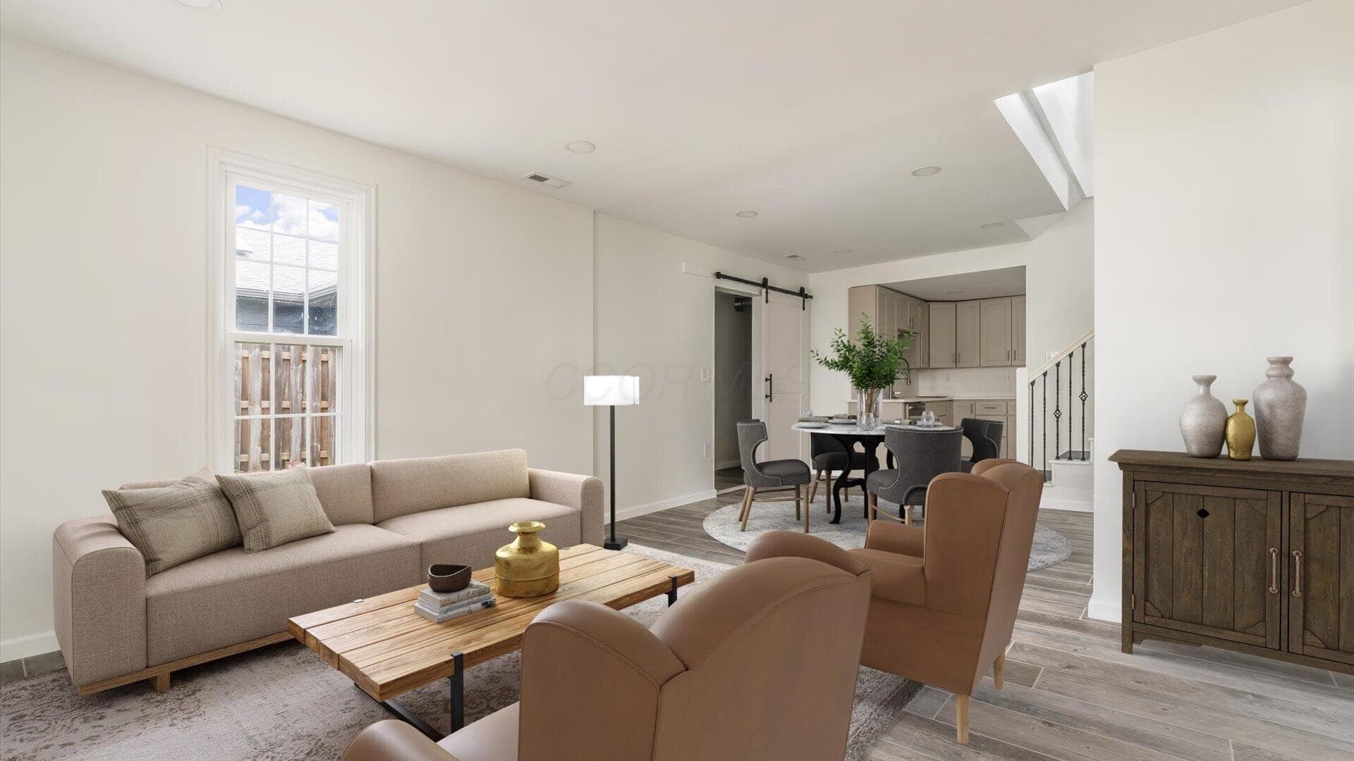 Virtually Staged Living Room