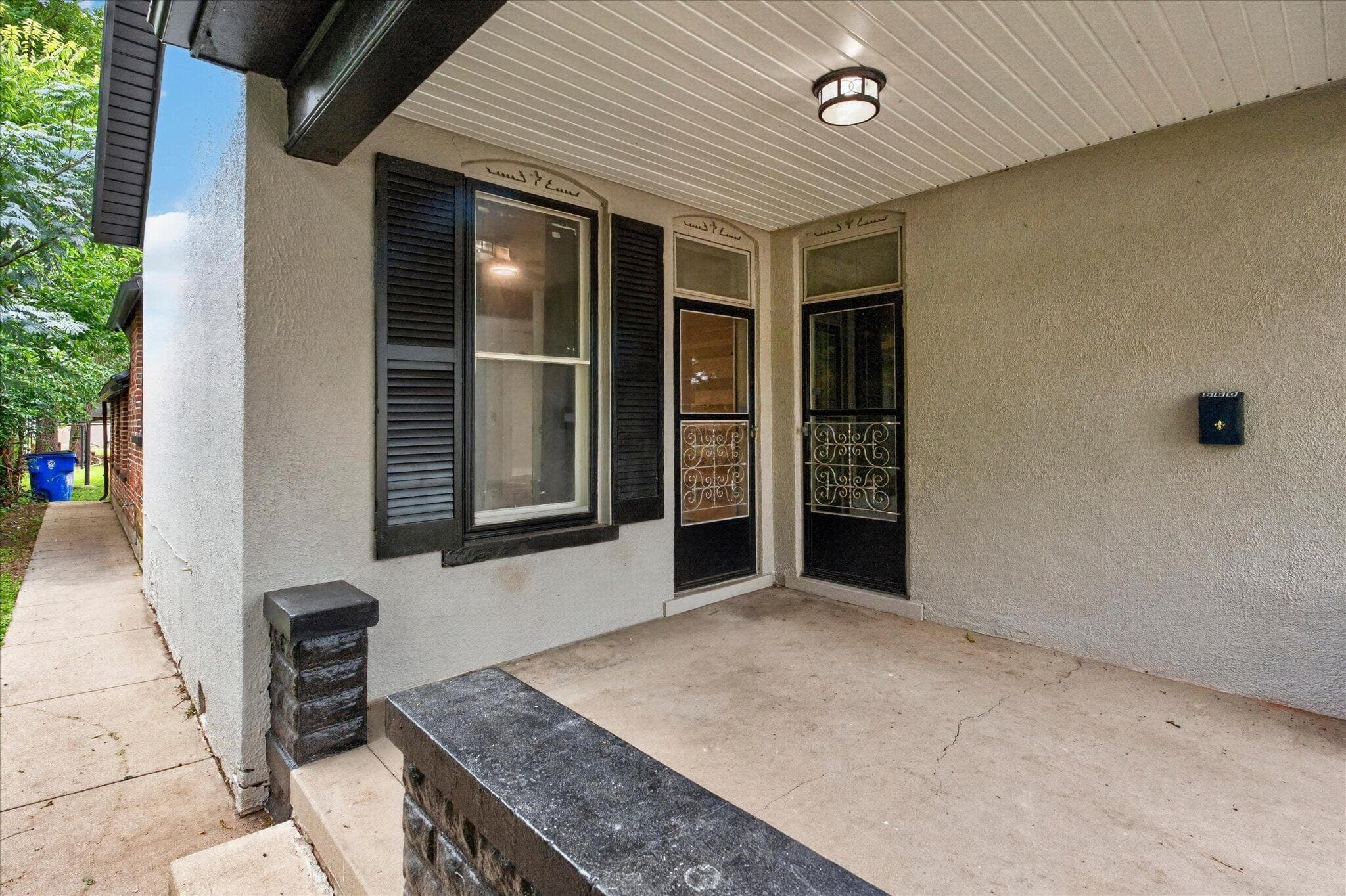 Covered front porch