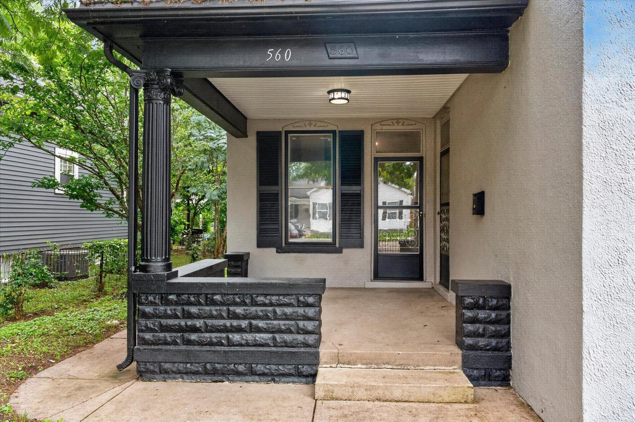 Covered front porch