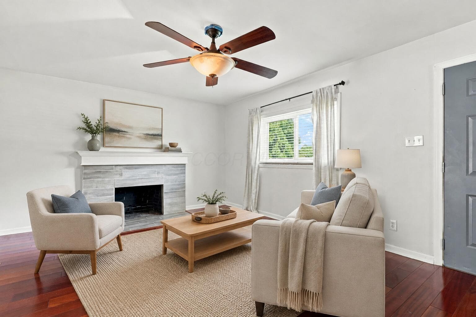 virtually staged Living Room