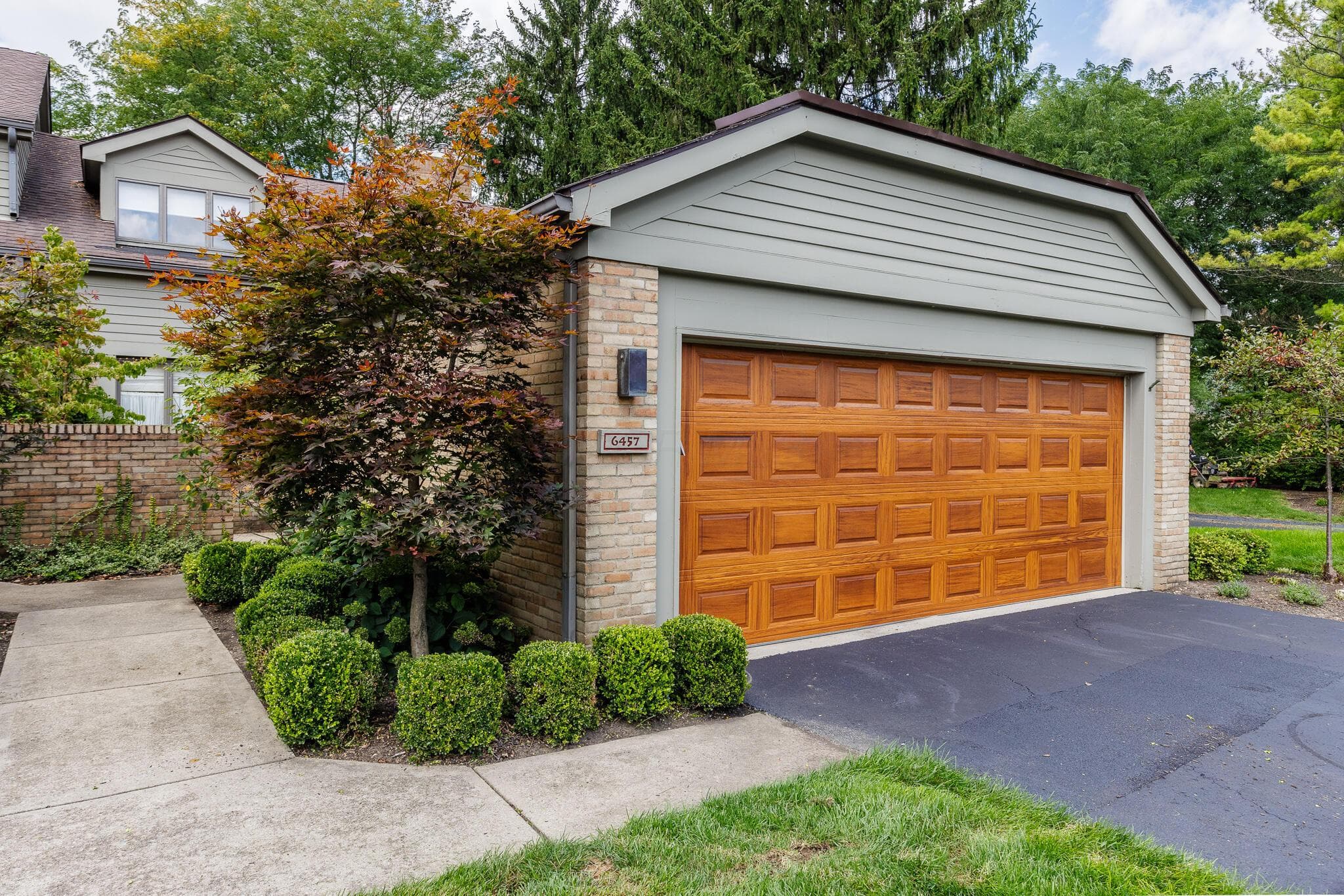 Large, attached, 2-car garage.