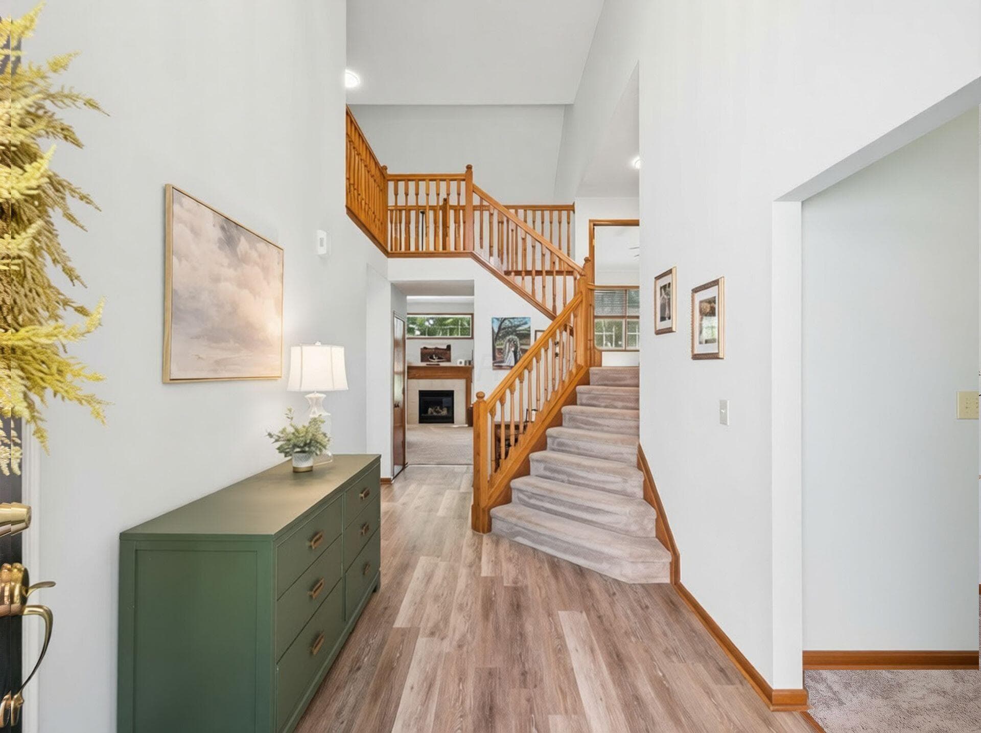 Large upscale two story entry