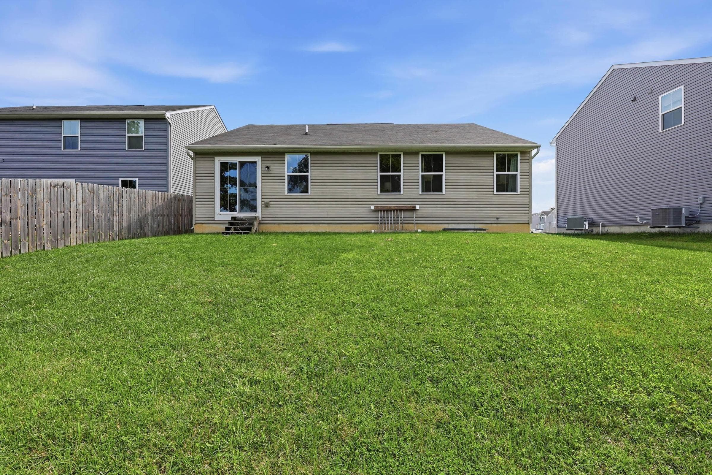 large rear yard