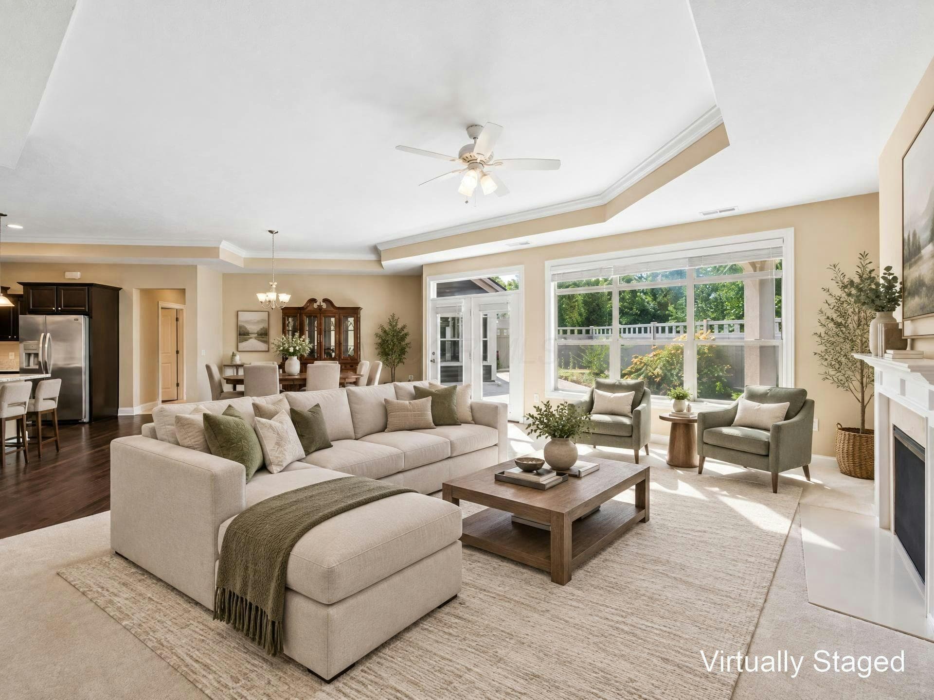 Virtually Staged Great Room