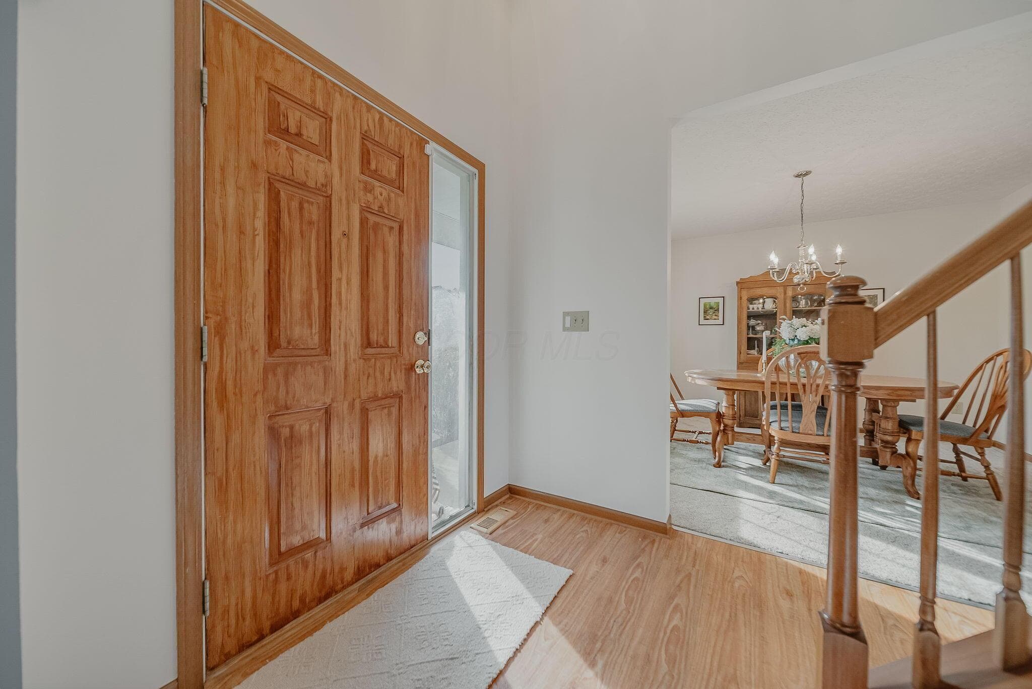 Foyer into dining room