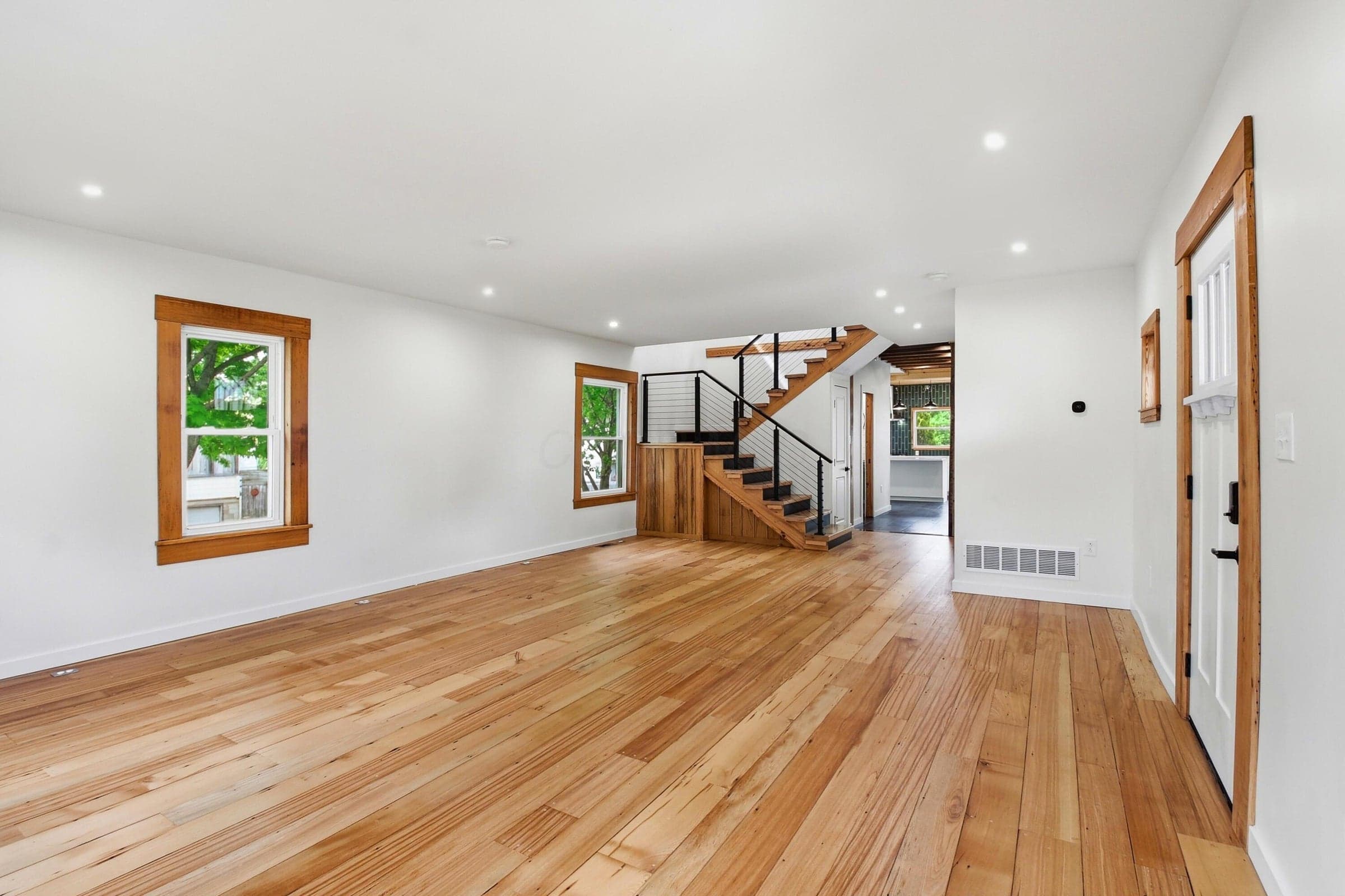 Open living offers nearly 500 sq ft