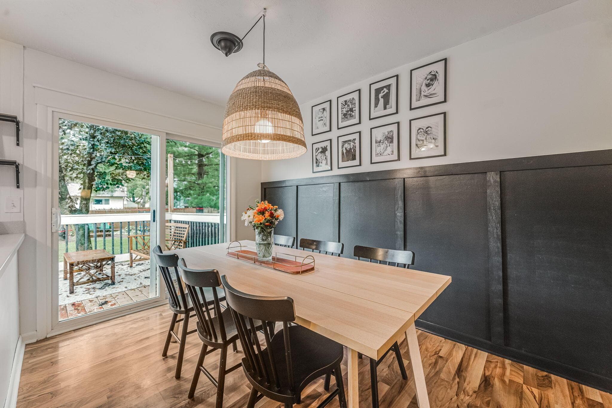 Dining space large enough to host family and friends