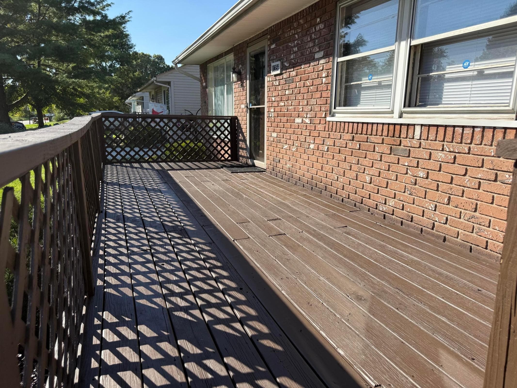 Front deck
