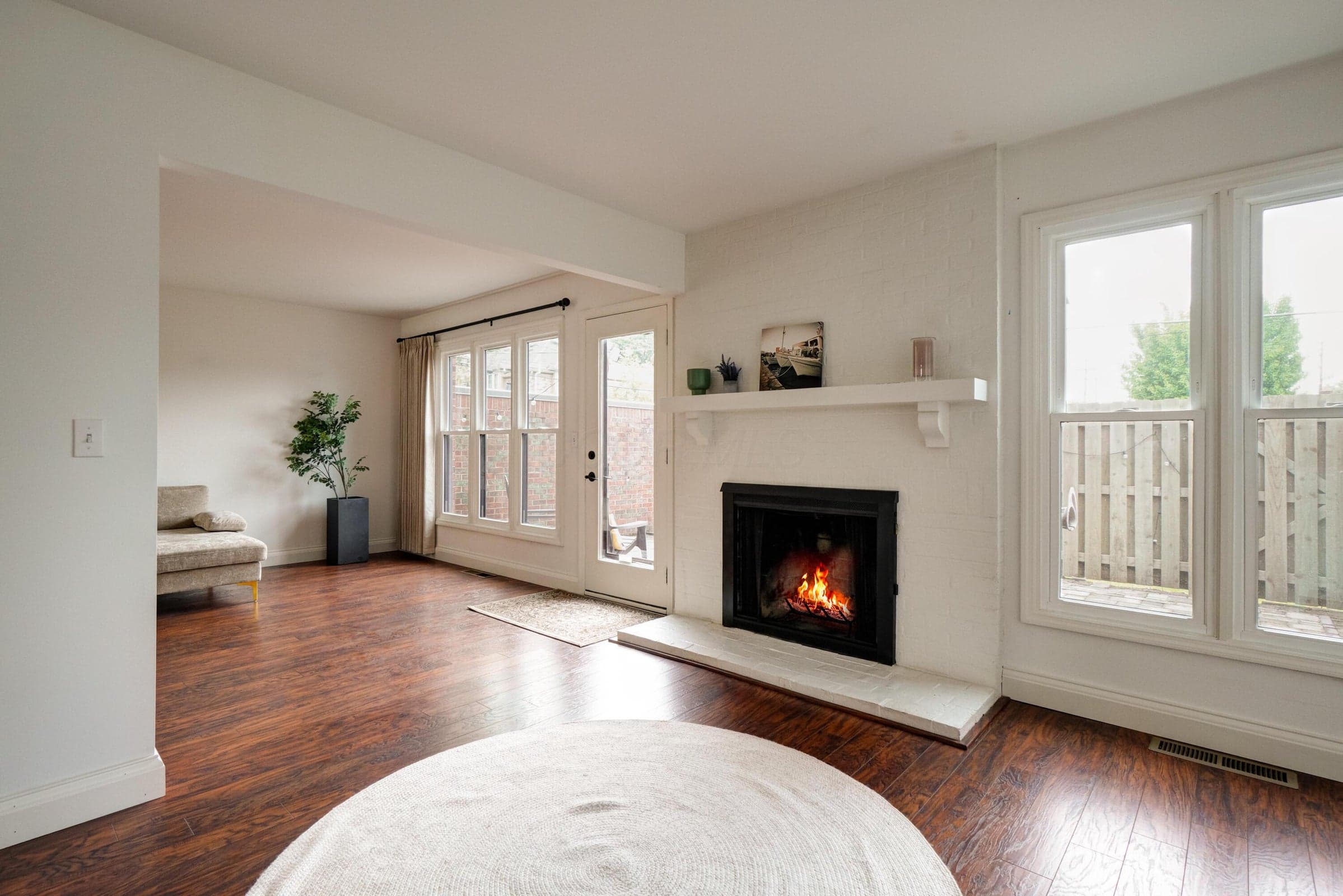 first floor fireplace