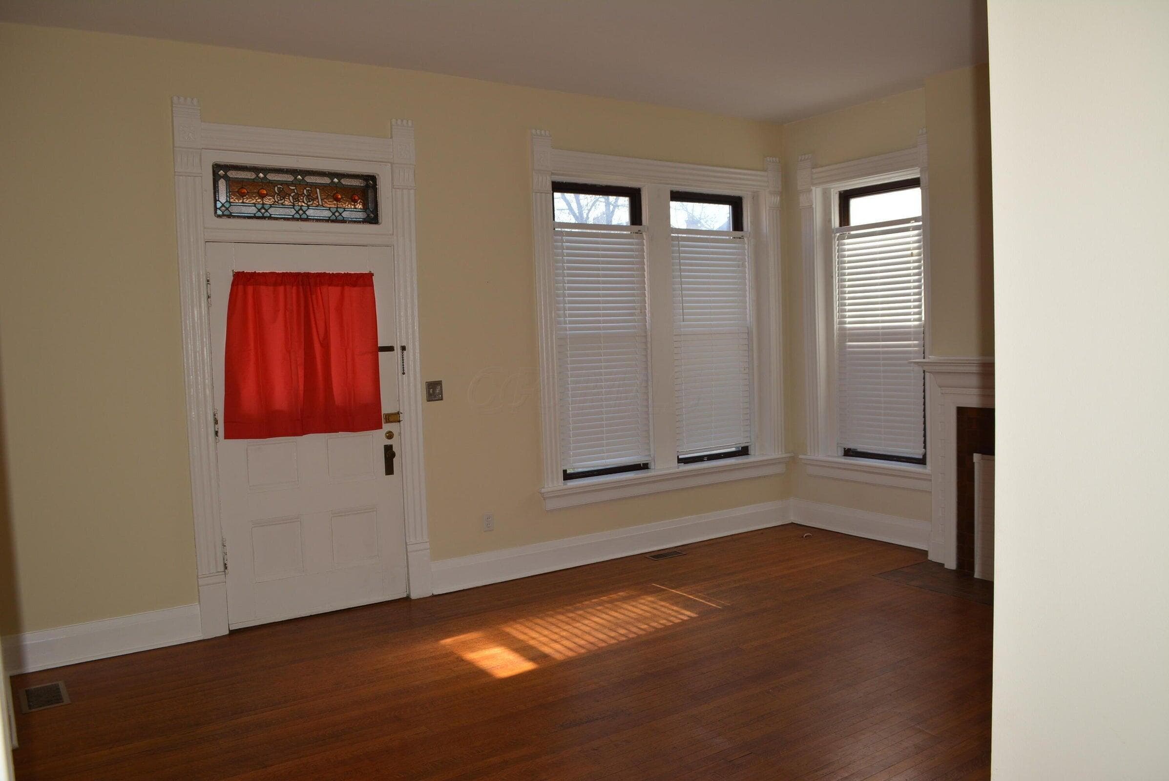 Living Room. Front entry door.