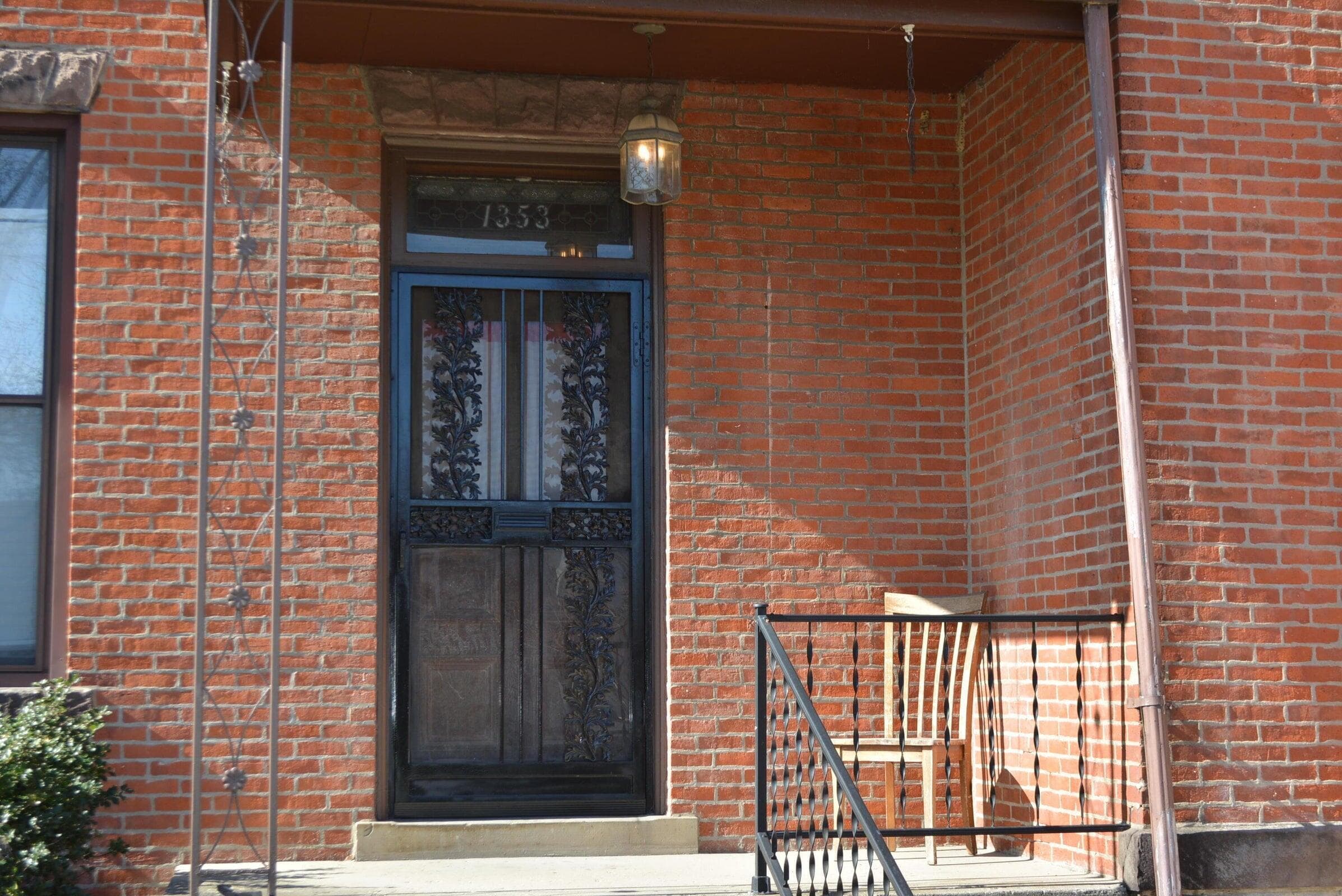 Front door to 1353 Highland Street.
