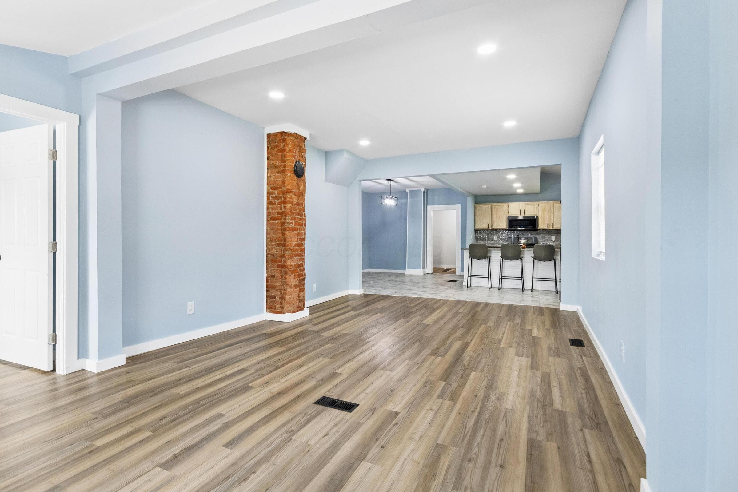 Open layout living space