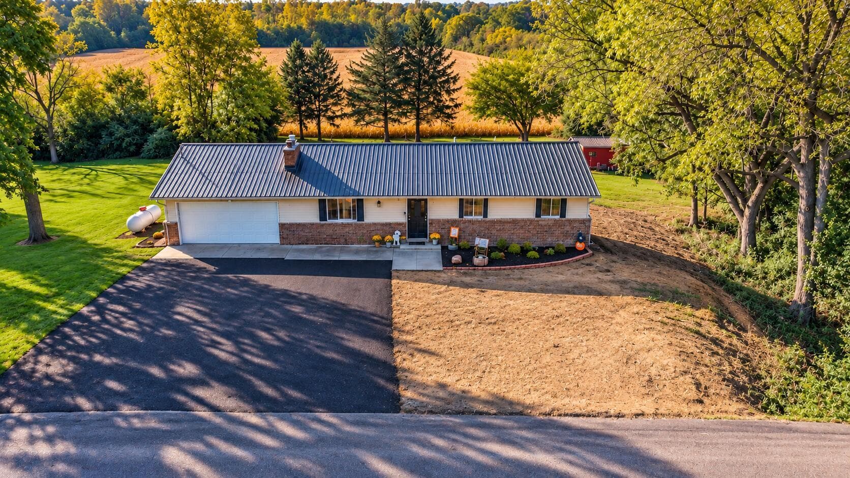 Sparkling ranch with surprising space inside. Situated on a 1.04 countryside lot.