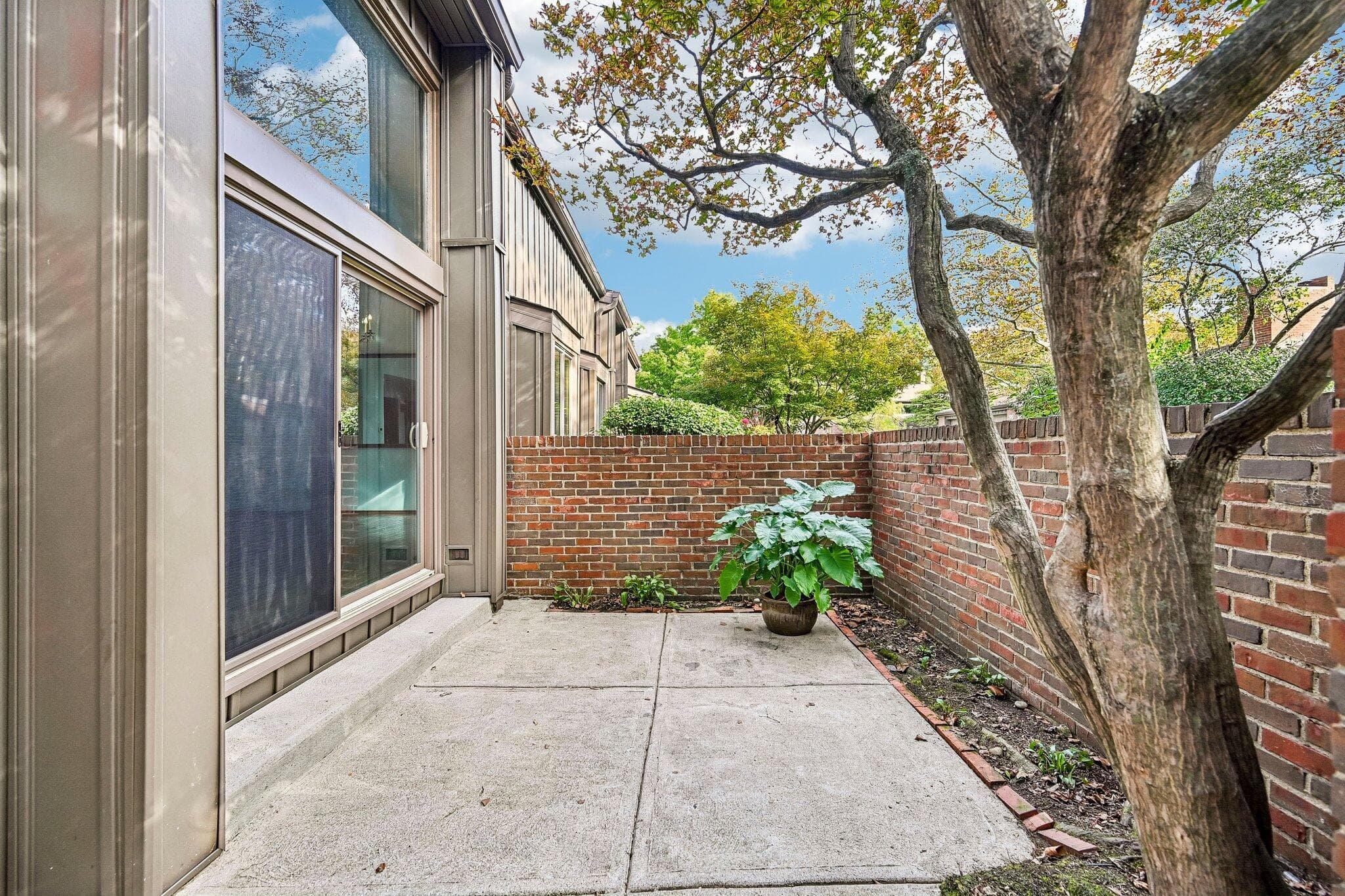 Private patio