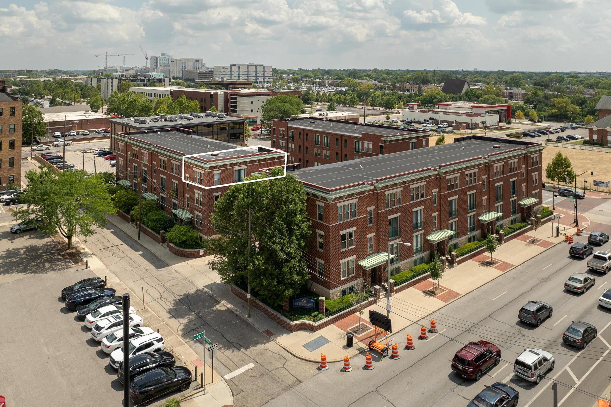 Located on the Corners for Mounds, Noble and S 3rd St in downtown Columbus.