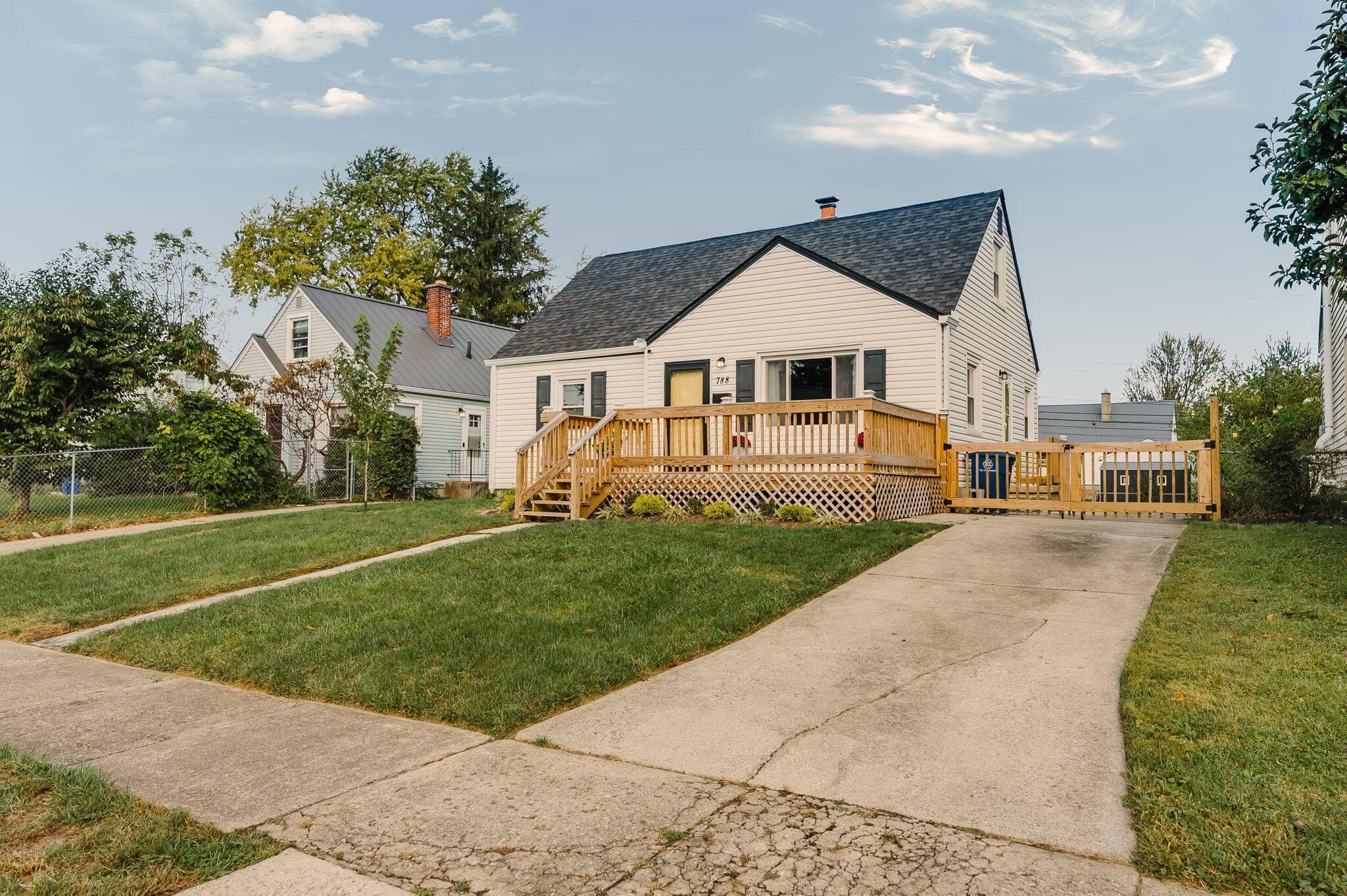 Driveway provides off-street parking.