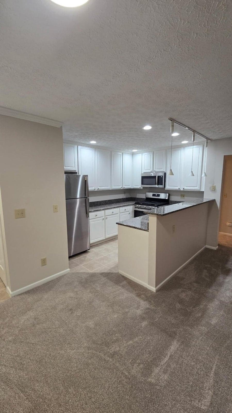 brand new stainless steel appliances